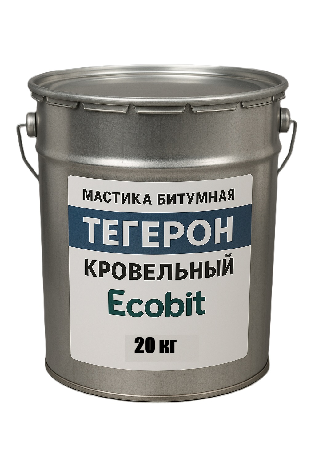 Тегерон  Кровельный ЭКОБИТ ведро 20,0 кг - кровельная битумная мастика ДСТУ Б В.2.7-108-2001 ( ГОСТ 30693-2000)